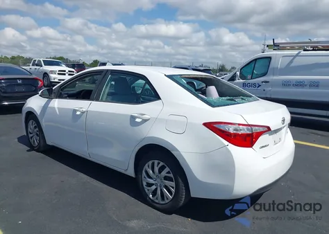 2015 Toyota Corolla Le from USA, damaged, VIN 2T1BURHE1FC277823